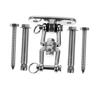 Garneck 1Ensemble Crochet de Inoxydable Rotatif pour Fixation Durable pour Chaises Suspendues Balançoires Extérieur