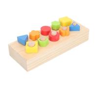 Garneck 1Ensemble Éducatif Bois pour Garçon Fille de Kit de Vis Colorées pour Développement Cognitif et Motricité Fine Montessori pour Garçons et Filles Ans