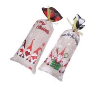 Garneck 1ensemble Housses De Bouteilles De Vin De Noël De Carton avec Motifs pour Décoration De Fête Et Noël