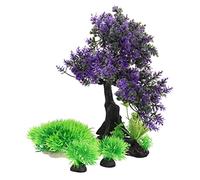Garneck 1Ensemble Kit de Décor Arbre sous Marin pour Aquarium Réalistes pour Réservoir de Poisson Décorations Sûres Faciles à Installer Accessoires