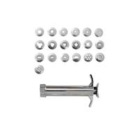 Garneck 1ensemble Outils Argile Acier Inoxydable Disques Échangeables Extrudeuse Manuelle pour Pâte à Modeler Argile Souple et Pâte à Sucre pour Sculpture et Décoration Plusieurs styles