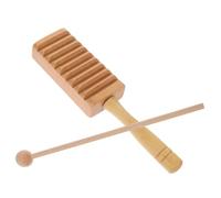 Garneck 1Ensemble Wooden Tone Block Percussion Instrument Set Musical Guiro Toy for and Children