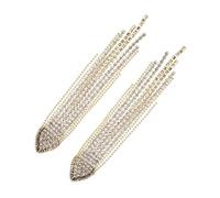 Garneck 1Paire Boucles Oreilles Longues pour Pendantes Glands Élégants pour Toutes Occasions