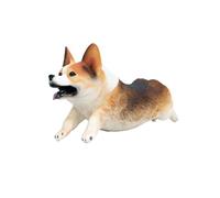 Garneck 1pièce Figurine Corgi Modèle Animal Décoratif pour Bureau Et Maison Détails Réalistes Jouet pour Décoration De Cabinet Ajoute Une Touche Amusement à Votre Intérieur