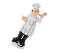 Garneck 1pièce Statuette De Chef Résine Européenne Figurine Décorative pour Cuisine Restaurant Et Ornement Amusant pour Maison Pâtisserie