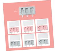 Garneck 2 ensembles Moule à Glace Maison Réutilisable Silicone avec Couvercle Forme Fruit et Oiseau Kit avec Bâtonnets Plastique pour Fabrication DIY de Glaces et Sorbets