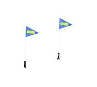 Garneck 2 Ensembles Vélo avec Mât de Kit de Réfléchissant pour Cyclisme Aux Déchirures Installation Facile pour Visibilité