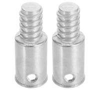 Garneck 2 pièces Adaptateur Manche Balai Aluminium Fileté Embouts de Rechange pour Poignée Balai Connecteur Visser Pour Perche Fer Aluminium ou Bois Lot de Fixation Par Vis ou Rivet Usage