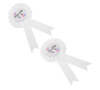 Garneck 2 Pièces Badges Mom to Be et Daddy to Be Broches Rosette pour Shower Souvenirs Symboliques pour Fête Prénatale et Révélations de Genre