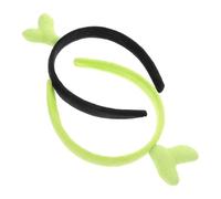 Garneck 2 Pièces Bandeau Cheveux Fille de Soja Vert Léger et Polyvalent, Accessoire Mignon et Naturel pour Appliquer un Masque Facial ou Séance Photo