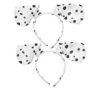 Garneck 2 pièces Bandeau Oreilles Chien Dalmatien pour Adulte Accessoire Cosplay Animal et Réutilisable pour Halloween à Thème et Performances