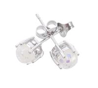 Garneck 2 pièces Boucles Oreilles Cuivre pour Femmes Petites Clous Ronds Élégants Mode Classique Bijoux Simples et Durables pour Usage Quotidien et Occasions Formelles