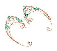 Garneck 2 Pièces Boucles Oreilles Ear Cuff Sans Perçage pour Femme Clip Métal Vintage Style Elf Léger et Confortable Accessoire Costume Retro