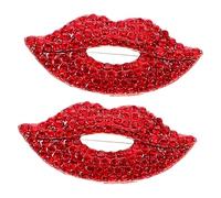 Garneck 2 pièces Broche de Zinc avec Lot de Épingles Vintage Décoratives pour Vêtements Femme Accessoire Romantique pour Saint Valentin et Occasions Spéciales