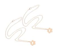 Garneck 2 Pièces Collier Pendentif Patte de Chat Doré Souvenir Animalier pour Amoureux des Chats Minimaliste et Élégant