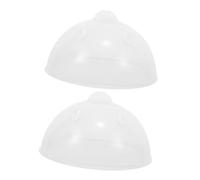 Garneck 2 Pièces Couvercle pour Cuiseur à Œufs Plastique à Haute Température Conserve la Chaleur Accessoire pour Cuiseur Vapeur Œufs Compact pour Cuisine Optimisée