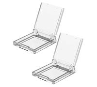 Garneck 2 Pièces Couvercle Protecteur pour Bouton Poussoir Transparent Rond Protection les Accidentelles avec Adhésif pour Interrupteur Momentané Sécurité pour Usage Domestique et
