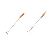 Garneck 2 Pièces Crochet à viande braisée crochet à viande de cuisine spatule de camping crochet boucher crochet viande accessoires de camping accessoires tresses crochet alimentaire pelle