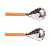 Garneck 2 Pièces Cuillères Acier Inoxydable pour Évider la Citrouille Outil Manuel de Séparation de et Grattage pour Cuisine Accessoire Portable pour Dautomne et Thanksgiving Orange