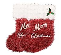 Garneck 2 Pièces Décorations de Noël Chaussettes Suspendues Ornements Festifs pour Maison Décorations de Fenêtre et Arbre de Noël