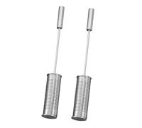 Garneck 2 pièces Filtre à Thé Inox Acier Passoire Fine pour Tasse et Tisanière Infuseur de Thé Réutilisable pour Maison Simple à Nettoyer et Design Élégant