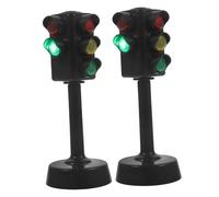 Garneck 2 Pièces Jouets de Signalisation Routière avec Lumières Modèle de pour Éducation Précoce et Apprentissage des Panneaux de à ou Magasin