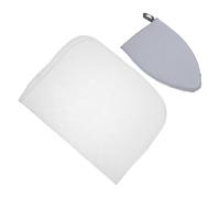 Garneck 2 Pièces Lot de 2 Accessoires de Défroissage Vapeur Résistants à la Chaleur Manique Grise sans Bord, Outil Portable pour Repassage Vapeur, Protection des Doigts, pour Linge Maison