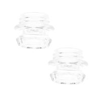 Garneck 2 Pièces Lot de Poignées Verre Transparent pour Percolateur Café de Rechange Isolantes et Robustes Accessoires Compatibles Cafetière et Machine Espresso
