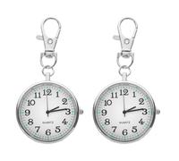 Garneck 2 Pièces Montre Infirmière Portable avec Clip Porte-clés Compact et Montre Médicale Précise pour Examens et Urgences Accessoires pour Médecins et Infirmiers