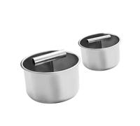 Garneck 2 Pièces Moule à Acier Inoxydable Presse Manuelle pour de Viande et Crevettes Fabrication Précise pour et Repas Festifs