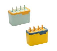Garneck 2 pièces Moule Glace Pop Réutilisable Plastique Alimentaire Au Froid pour Glaces Maison DIY Bleu et Vert Outils Création et Sorbets