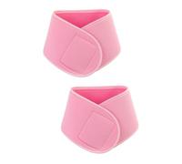 Garneck 2 Pièces Pavé de cou anti-rides coussin anti-rides pour le enveloppement du au gel hydratant sangle enveloppante - sangle de soin du protège- coton rose