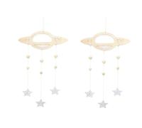 Garneck 2 Pièces pendentifs suspendus jouets de berceau Décoration de chambre d' plafonds décorer décorations de chambre en bois décoration suspendue de chambre copier garderie