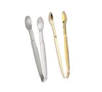Garneck 2 pièces Pinces à Sucre et Glaçons Inox Clips Alimentaires Multifonctions pour Bar Mariage Café Fête Maison Finition Or et Argent Résistantes et Faciles à Utiliser