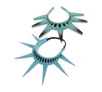 Garneck 2 pièces Statue Of Liberty Headband Set For Halloween And Themed Parties Adjustable Crown Hair Accessory For Adults And Comfortable Durable Celebration Costume