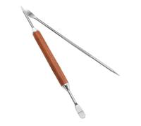Garneck 2 pièces Stylet Latte Art Acier Inoxydable Outil Métallique Portable pour Dessin de Motifs et Espresso Stylo Fin pour