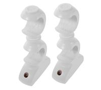 Garneck 2 Pièces Support Tringles à Rideaux Bois Double Fixations Murales pour Rideaux Résistants Installation Facile et Design Élégant pour Chambre et Salon