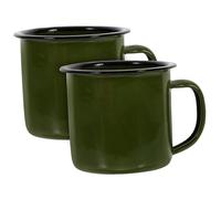 Garneck 2 Pièces Vintage Cup Multi Function Milk Mug Set Home Accessory For Tea Milk Retro Style Small Iron Cups For Restaurant And Office Use