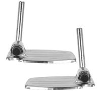 Garneck 2 Repose-Jambes Universels pour Fauteuil Roulant Repose-Pieds Stables Antidérapants Barre de Soutien Accessoire Léger et Compact pour Confort et Sécurité des Personnes Âgées