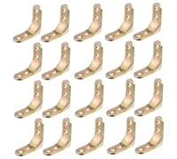 Garneck 20 pièces Équerres de Fixation Angle Droit Robuste pour Renfort Coin Meubles Supports Assemblage Solides et Stables pour Tables Étagères et Bureaux