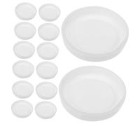 Garneck 20 pièces Lot de Bouchons Plastiques Ronds Blancs pour Tubes Kraft Embouts Faciles à Installer Protection Solide pour Tubes Expédition