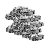 Garneck 20 pièces Lot de Clips Embouts Lacets Décoratifs de Bloque Lacets Chaussures Garçon Fille Facile à Utiliser pour Chaussures Sport et Casual Accessoires Shoelaces Metal Lock Noirs