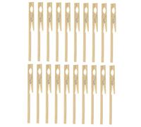 Garneck 20 pièces Lot de Pinces pour Tubes à Essai Support de Laboratoire Résistant Chaleur Accessoire Expérimental Sûr avec Manche Long Bois