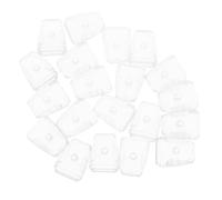 Garneck 20 pièces PVC Replacement Feet for Kitchen Sink Rack Stable Support Sleeves for Dish Rack and Drain Basket Easy Installation Transparent