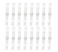 Garneck 200 Manchons Thermorétractables Isolés pour Fils Électriques 26-24 Awg, Connecteurs Bout à Bout Étanches Gaine en Polyéthylène Blanche, Kit de 200 Pièces pour Connexion Électrique