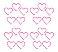 Garneck 20pièces Marqueurs de Verres Acrylique Forme de Cœur Étiquettes Réutilisables pour Fêtes Enterrements de Vie de Jeune Fille Mariages Anniversaires et Décorations