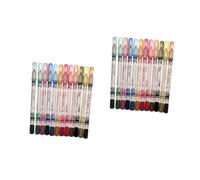 Garneck 24pièces Crayons Yeux Colorés Étanches Set De Crayons à Sourcils Eye Liner Lèvres Professionnel