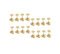 Garneck 25 paires Boucles Oreilles Acier Inoxydable Plat Support DIY Accessoires Bijoux pour Femmes Filles Bouchons Sécurisés Dorés