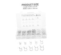 Garneck 250 pièces Colliers de Serrage pour Durite Pinces à Ressort pour Tuyaux Dessence et Silicone Kit Assortiment Flexible et pour Conduites Deau et Carburant Fixation Robuste et