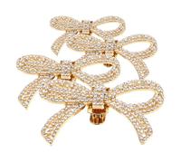 Garneck 2paires Accessoires Chaussures Femme Clips Fleuris Breloques Détachables Mariée Talons Hauts Bijoux Décorations Brillants